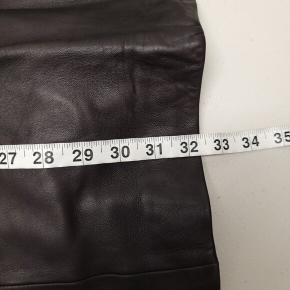 Banana Republic Mens Leather Jacket Size XL Dark Brown Color - Picture 4 of 11